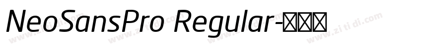 NeoSansPro Regular字体转换